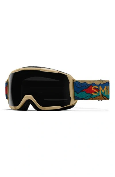 Smith Grom 185mm Snow Goggles In Sandstorm Summits/sun Black