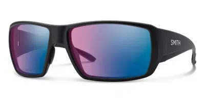 Smith Guide C Xl/s Polarized 003/7v Men's Sunglasses Black Size 63 In Purple