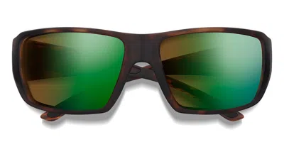 Smith Guide C Xl/s Polarized N9p/78 Men's Sunglasses Tortoiseshell Size 63 In Matte Dark Brown Tortoise