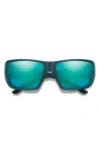 Smith Guide's Choice 58mm Chromapop™ Polarized Wraparound Sunglasses In Pacific/glass Opal
