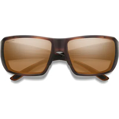 Smith Guide's Choice 58mm Chromapop™ Polarized Wraparound Sunglasses In Tortoise/copper