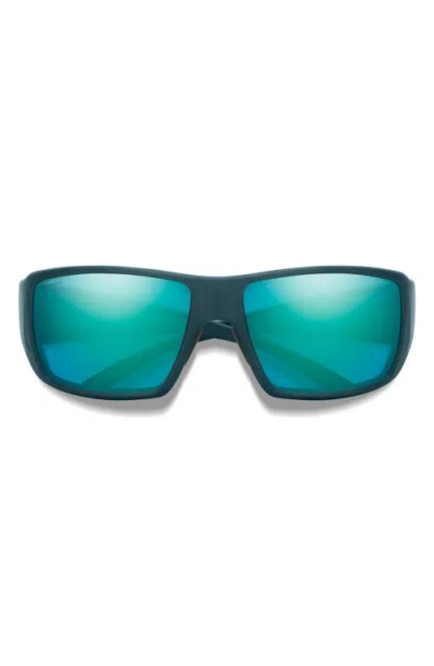 SMITH SMITH GUIDE'S CHOICE 62MM POLARIZED OVERSIZE WRAPAROUND SUNGLASSES
