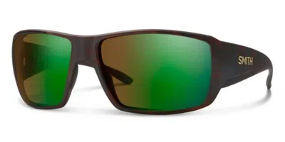 Smith Guide Choice/n Polarized N9p/78 Men's Sunglasses Tortoiseshell Size 62 In Red Dark Brown Tortoise