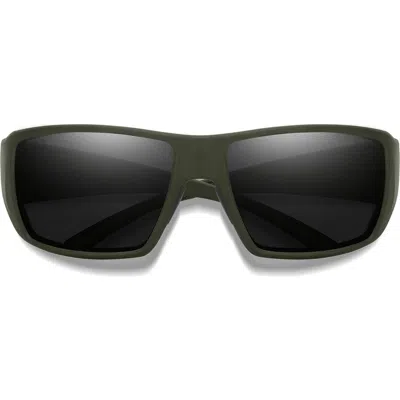 Smith Guides 62mm Chromapop™ Polarized Oversize Wraparound Sunglasses