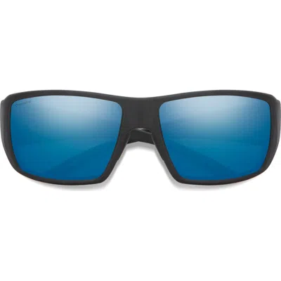 Smith Guides 62mm Chromapop™ Polarized Oversize Wraparound Sunglasses In Multi