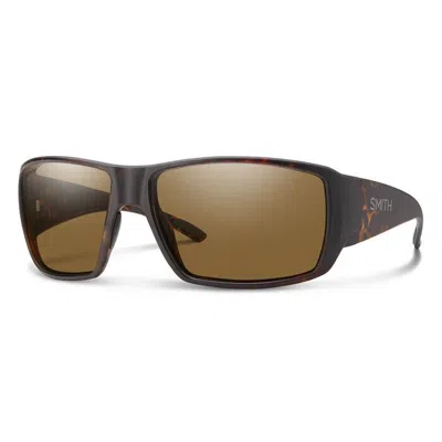 Pre-owned Smith Guides Choice Sunglasses - Matte Tortoise W/chromapop Polarized Brown