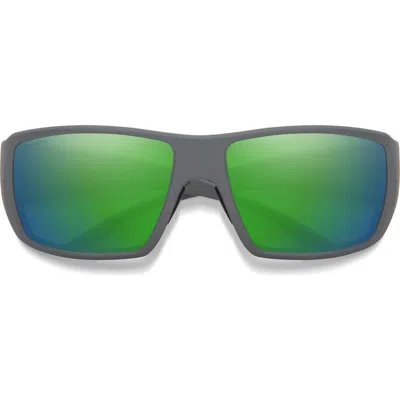 Smith Guides Choice Xl 63mm Chromapop™ Polarized Oversize Square Sunglasses In Multi