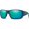 Smith Guides Choice Xl 63mm Chromapop™ Polarized Oversize Square Sunglasses In Pacific/glass Opal