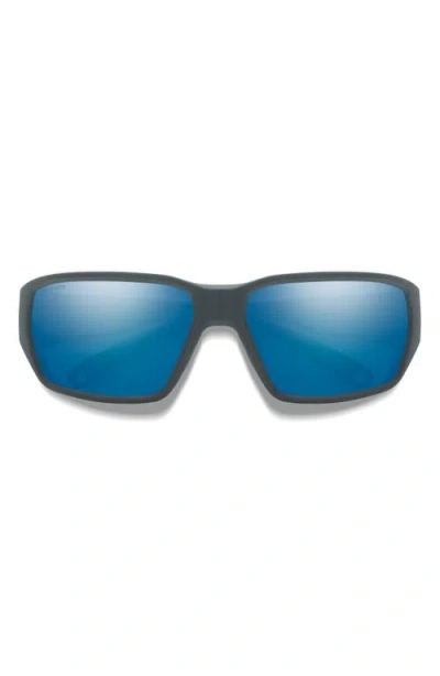 Smith Hookset 62mm Chromapop™ Polarized Oversize Wraparound Sunglasses