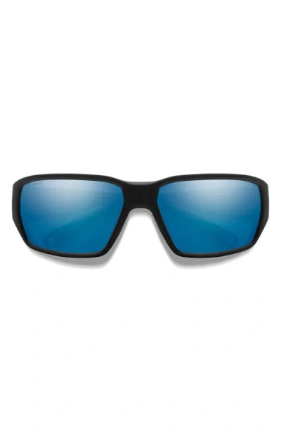 Smith Hookset 62mm Chromapop™ Polarized Oversize Wraparound Sunglasses In Multi