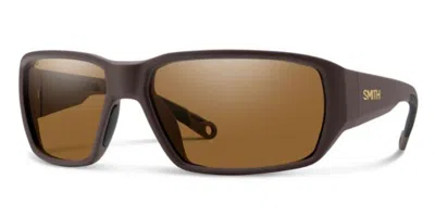 Smith Hookset Polarized 79u/l5 Men's Sunglasses Brown Size 62 In Burgundy
