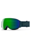 Smith I/o Mag™ 164mm Snow Goggles In Pacific/sun Green Mirror