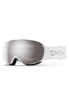 Smith I/o Mag™ 164mm Snow Goggles In White Chunky Knit/platinum
