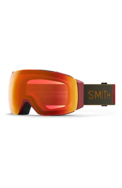 Smith I/o Mag™ Snow Goggles In Ironwood/everyday Red Mirror