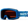 Smith Kids' Rascal Cylindrical Carbonic-x Over The Glasses Snow Goggles In Cobalt Shark Bait/rc36