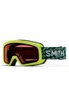Smith Kids' Rascal Snow Goggles In Green