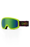 Smith Kids' Snowday Snow Goggles In Lime Space Dust/green Sol-x
