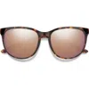 Smith Lake Shasta 56mm Chromapop™ Polarized Sunglasses In Tortoise/rose Gold Mirror