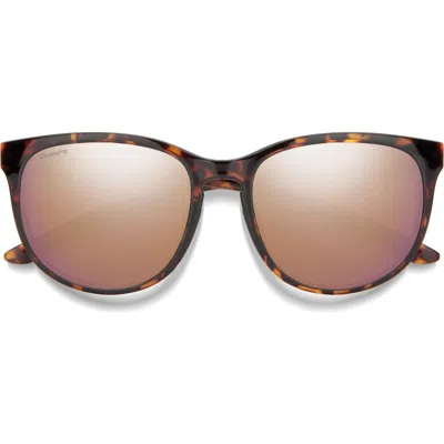 Smith Lake Shasta 56mm Chromapop™ Polarized Sunglasses In Tortoise/rose Gold Mirror