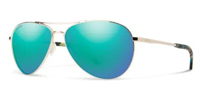 Smith Langley 2 Polarized J5g/qg Men's Sunglasses Gold Size 61