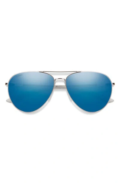 Smith Layback 60mm Chromapop™ Polarized Aviator Sunglasses In Multi