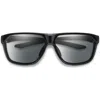 Smith Leadout Pivlock 63mm Chromapop™ Oversize Wraparound Sunglasses In Black