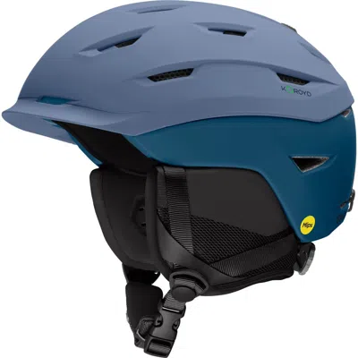 Smith Level Snow Helmet With Mips Round Contour Fit In Blue