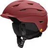 Smith Level Snow Helmet With Mips Round Contour Fit In Matte Ironwood