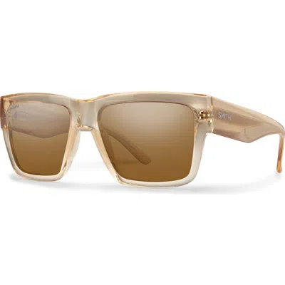 Smith Lineup 58mm Chromapop™ Polarized Rectangular Sunglasses