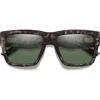Smith Lineup 58mm Chromapop™ Polarized Rectangular Sunglasses In Green
