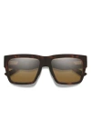 Smith Lineup 58mm Chromapop™ Polarized Sunglasses In Matte Tortoise/brown