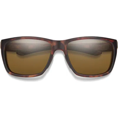 SMITH SMITH LONGFIN 57MM CHROMAPOP™ POLARIZED SQUARE SUNGLASSES