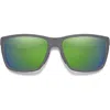 Smith Longfin 57mm Chromapop™ Polarized Square Sunglasses In Green