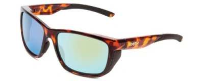 Pre-owned Smith Longfin Sunglasses In Tortoise/chromapop Glass Polarized Green Mirror 59mm In Multicolor
