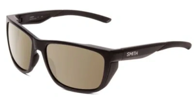 Pre-owned Smith Longfin Wrap Designer Polarized Sunglasses In Black 59mm Choose Lens Color In Amber Brown Polar