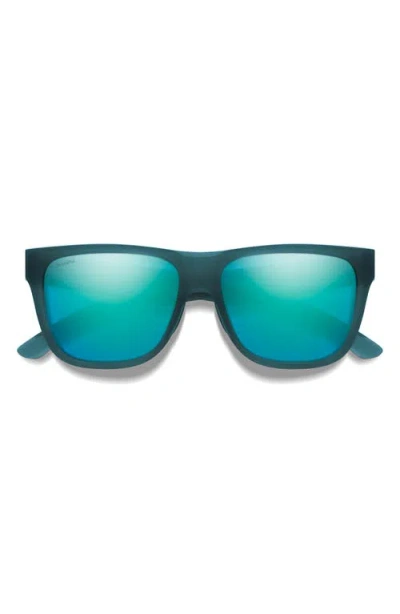 Smith Lowdown 2 55mm Chromapop™ Glass Polarized Sunglasses In Blue