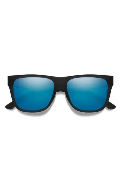 Smith Lowdown 2 55mm Chromapop™ Polarized Square Sunglasses In Black