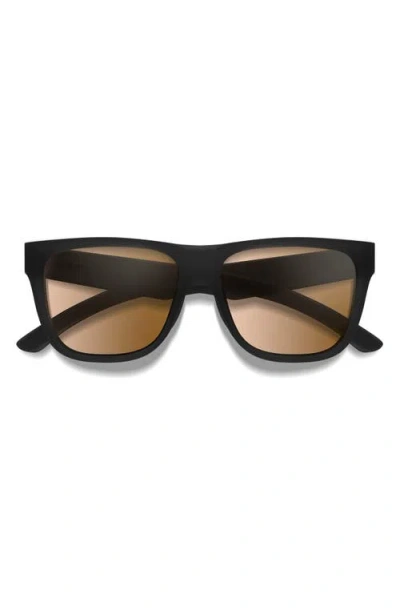 Smith Lowdown 2 55mm Chromapop™ Polarized Square Sunglasses In Pink