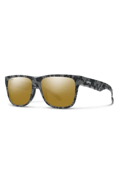 Smith Lowdown 2 55mm Chromapop™ Polarized Sunglasses In Gray Marble/bronze
