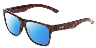 Pre-owned Smith Lowdown 2 Classic Polarized Sunglasses Tortoise Gold Brown 55 Mm 4 Options In Blue Mirror Polar