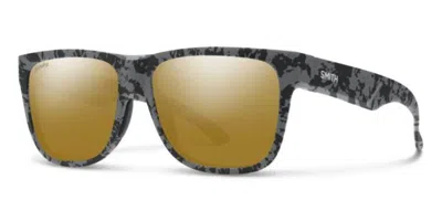 Smith Lowdown 2 Polarized Wcn/qe Men's Sunglasses Tortoiseshell Size 55 In Gray