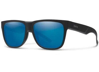 Pre-owned Smith Lowdown 2 Sunglasses - Chromapop - Matte Black W/polarized Blue Mirror
