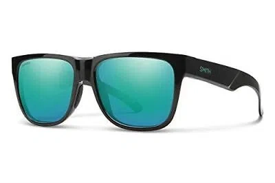 Pre-owned Smith Lowdown 2 Sunglasses Black Jade Green/chromapop Polarized Opal Blue Mirror In Multicolor