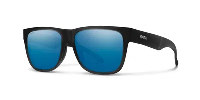 Smith Lowdown 2/s Polarized 003/qg Men's Sunglasses Black Size 55 In Yellow