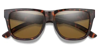 Smith Lowdown 2/s Polarized 086/l5 Men's Sunglasses Tortoiseshell Size 55 In Dark Tortoise