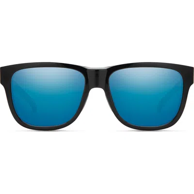 Smith Lowdown Slim 2 53mm Chromapop™ Polarized Square Sunglasses In Black