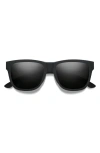 Smith Lowdown Slim 2 53mm Chromapop™ Square Sunglasses In Black