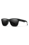 Smith Lowdown Slim 2 53mm Chromapop™ Square Sunglasses In Black/chromapop Glass Black
