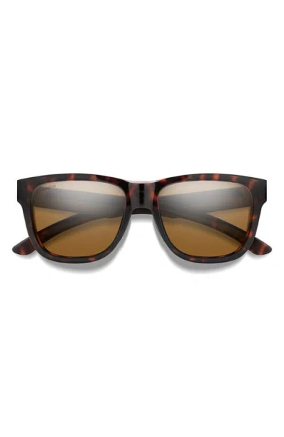 Smith Lowdown Slim 2 53mm Chromapop™ Square Sunglasses In Tortoise/brown