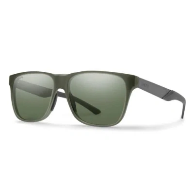 Pre-owned Smith Lowdown Sunglass Crystal/gunmetal/photochromic Cp Polarized Gray Geen 56mm